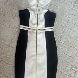 NWT KEEPSAKE the Label Monochrome Midi Dress